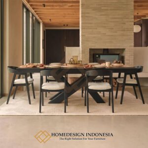 Meja Makan Minimalis Terbaru Rustic Design HD-1937