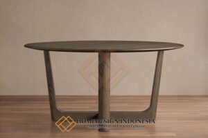 Model Meja Makan Minimalis Terbaru Natural Teak Wood HD 1910