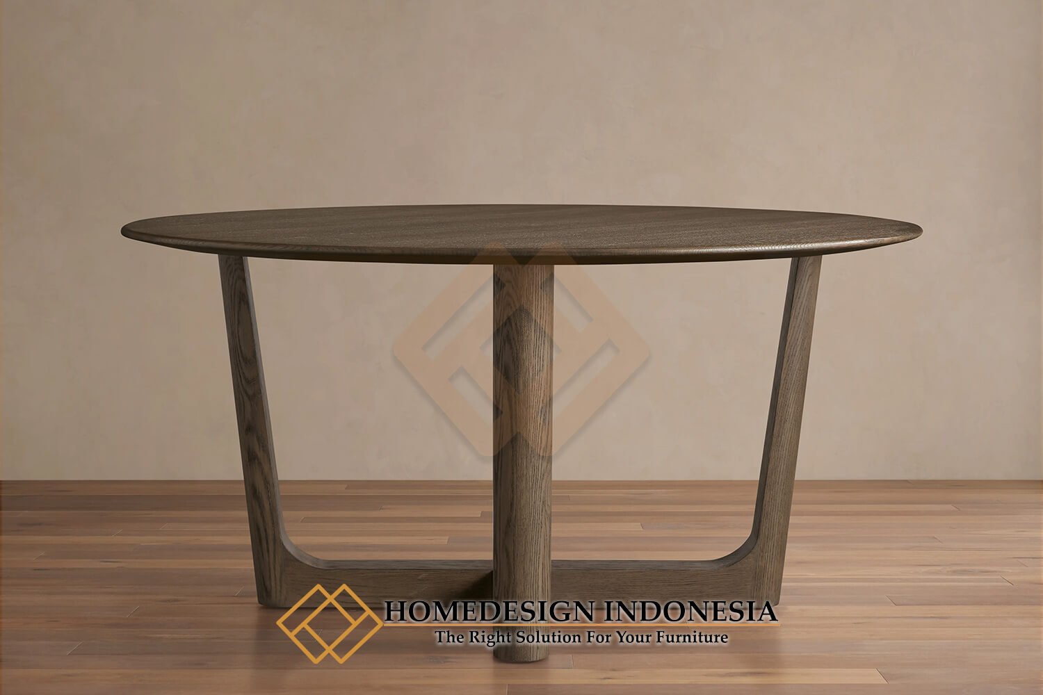 Model Meja Makan Minimalis Terbaru Natural Teak Wood HD-1910