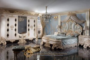 Model Tempat Tidur Mewah Klasik Ukiran Gaya Imperium Cantik HD-1931