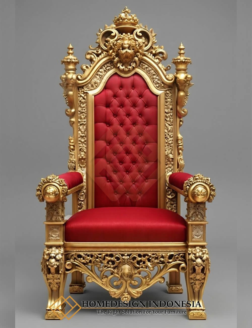 Royal King Chair Carving Model Elegance Kingdom Palace HD-1901