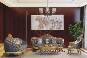 Set Sofa Mewah Klasik Emas Gorgeous Design HD-1941