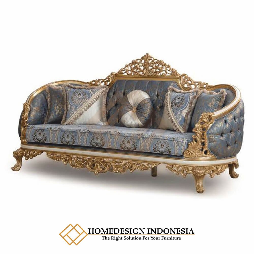 Set Sofa Mewah Klasik Emas Gorgeous Design HD-1941.1