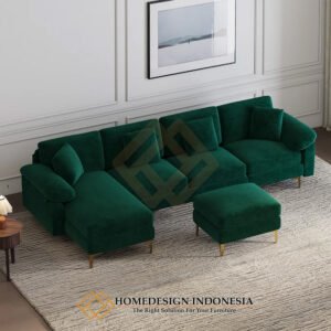 Sofa L Minimalis Desain Sofa Tamu Jepara Cantik HD-1946