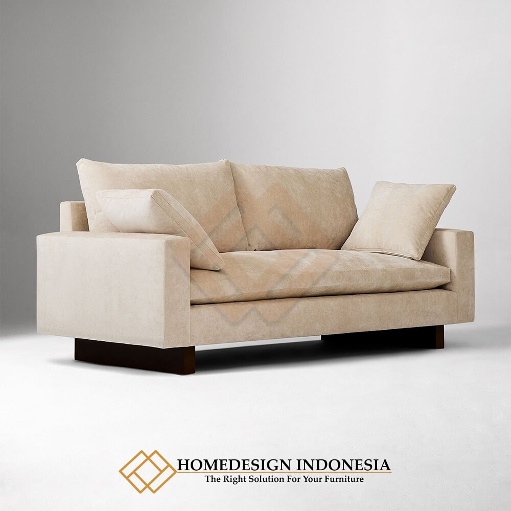 Sofa Minimalis 2 Dudukan Furniture Jepara Terbaru HD-1917