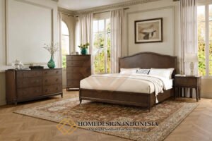 Tempat Tidur Minimalis Kayu Jati Klasik Furniture Jepara HD-1934