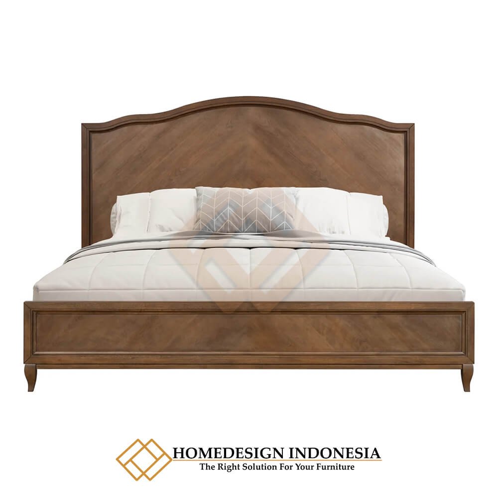 Tempat Tidur Minimalis Kayu Jati Klasik Furniture Jepara HD-1934.1