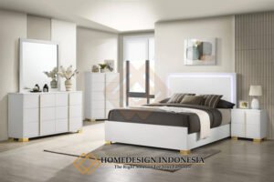 Tempat Tidur Minimalis Terbaru White Lily Solid Duco Color HD-1933