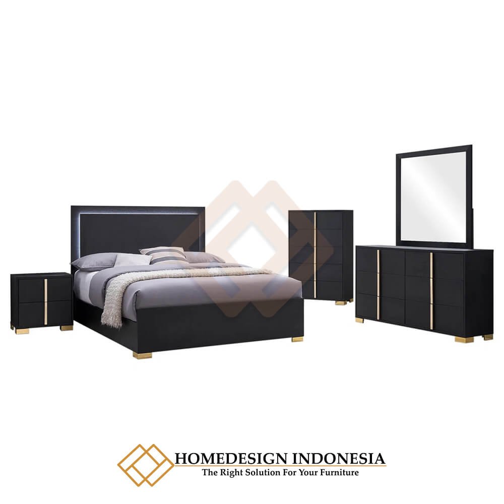 Tempat Tidur Minimalis Terbaru White Lily Solid Duco Color HD-1933.1