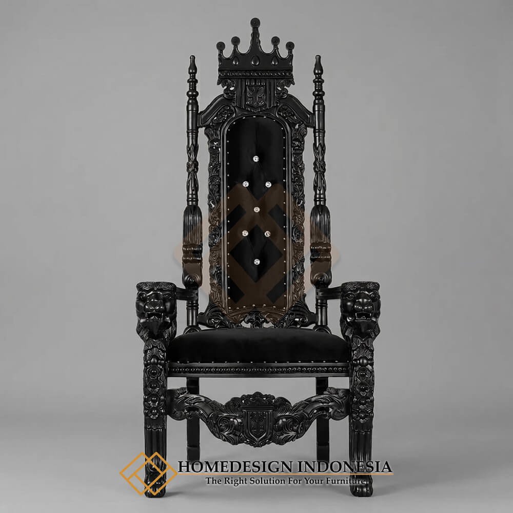 Thrones Chair Carving Design Solid Duco Elegance HD-1906.1