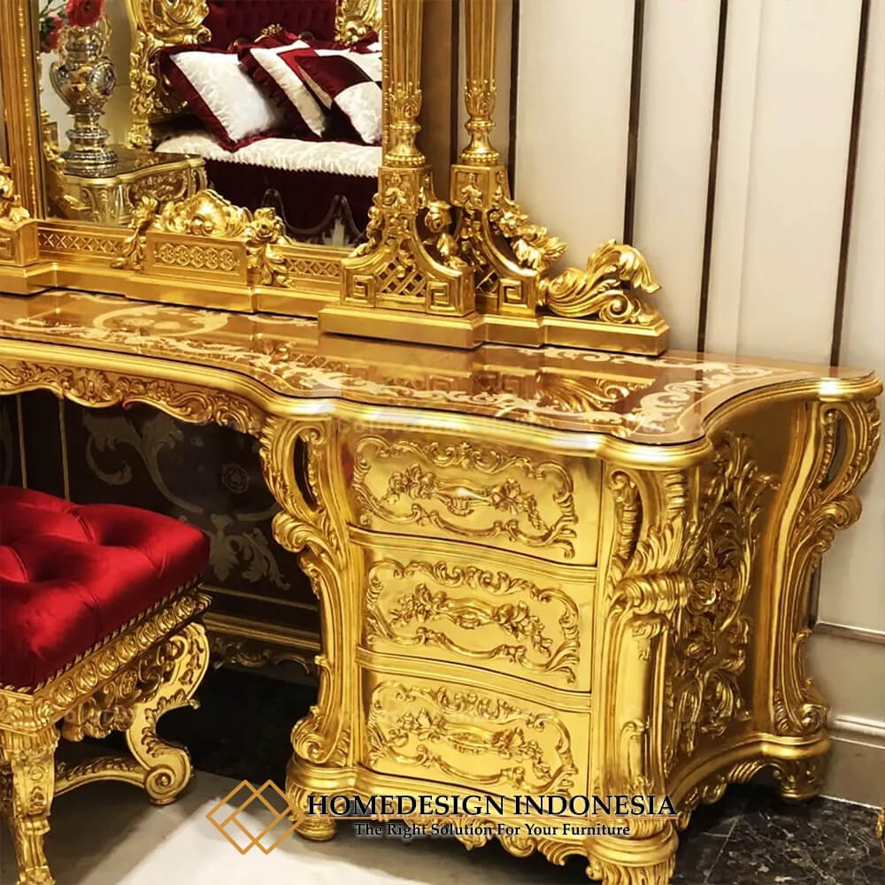 Harga Meja Rias Mewah Klasik Ukiran Jepara Majestic Style HD-1958.1