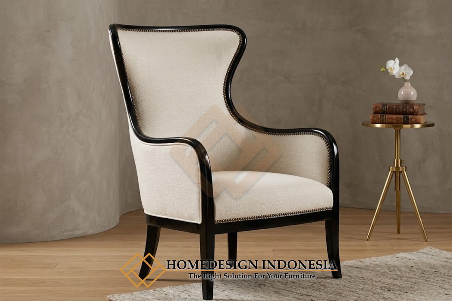 Kursi Sofa Minimalis Jepara Desain Luxury Black Glossy IM-1237.1