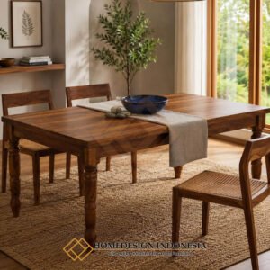 Meja Makan Jati Minimalis Great Premium Solid Wood HD-1967