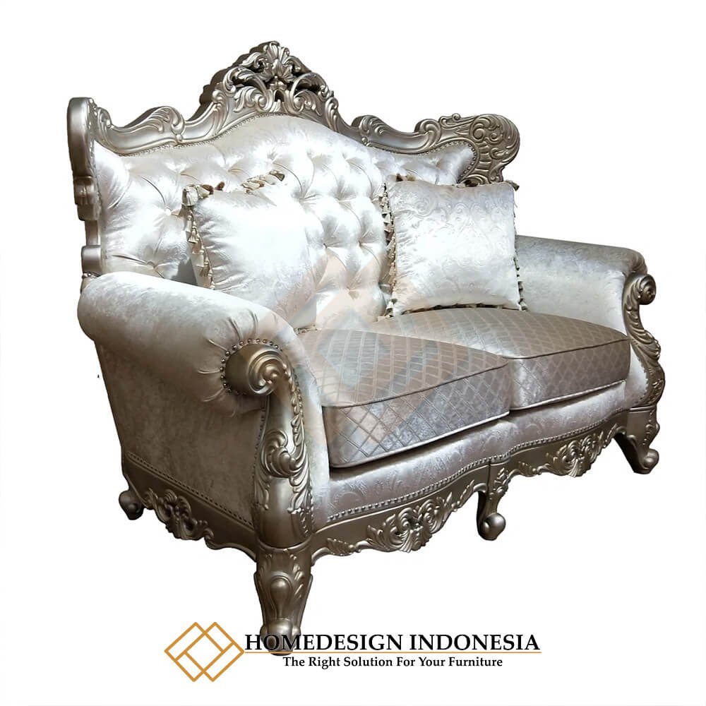 Model Sofa Mewah Ganesha Solid Duco Premium Champagne Color HD-1979.1