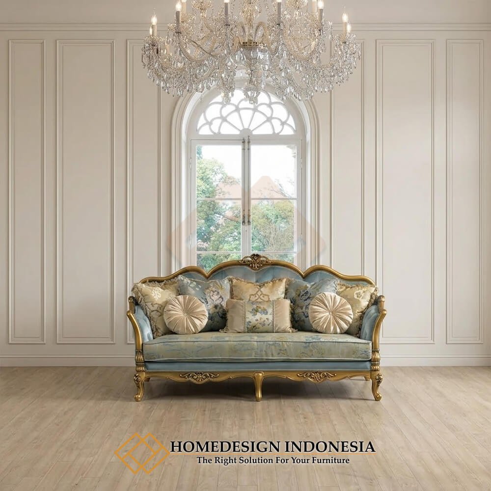 Sofa Tamu Mewah Klasik Ukiran Jepara Desain Cantik Interior Design HD-1976.1
