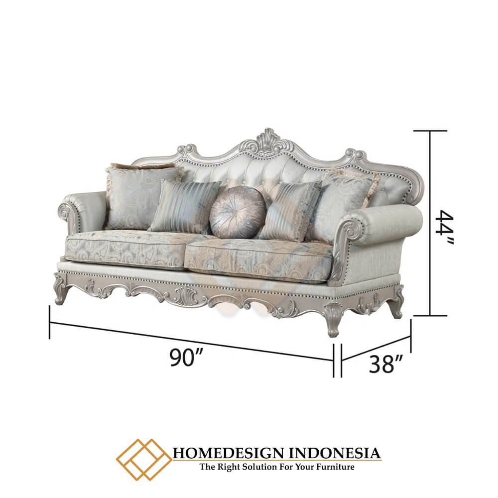 Sofa Ukiran Mewah Jepara Solid Duco Furniture Klasik HD-1975.2