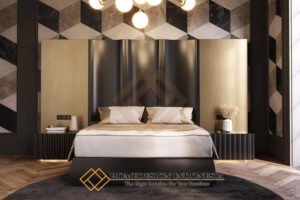 Tempat Tidur Minimalis Modern Headboard Design Elegant HD-1951