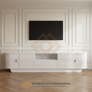 Bufet TV Minimalis Terbaru Curved Design Model Salur HD-2030