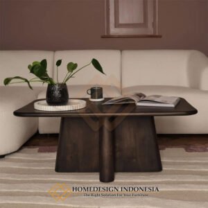 Harga Meja Tamu Minimalis Kayu Jati Solid Premium HD-1999