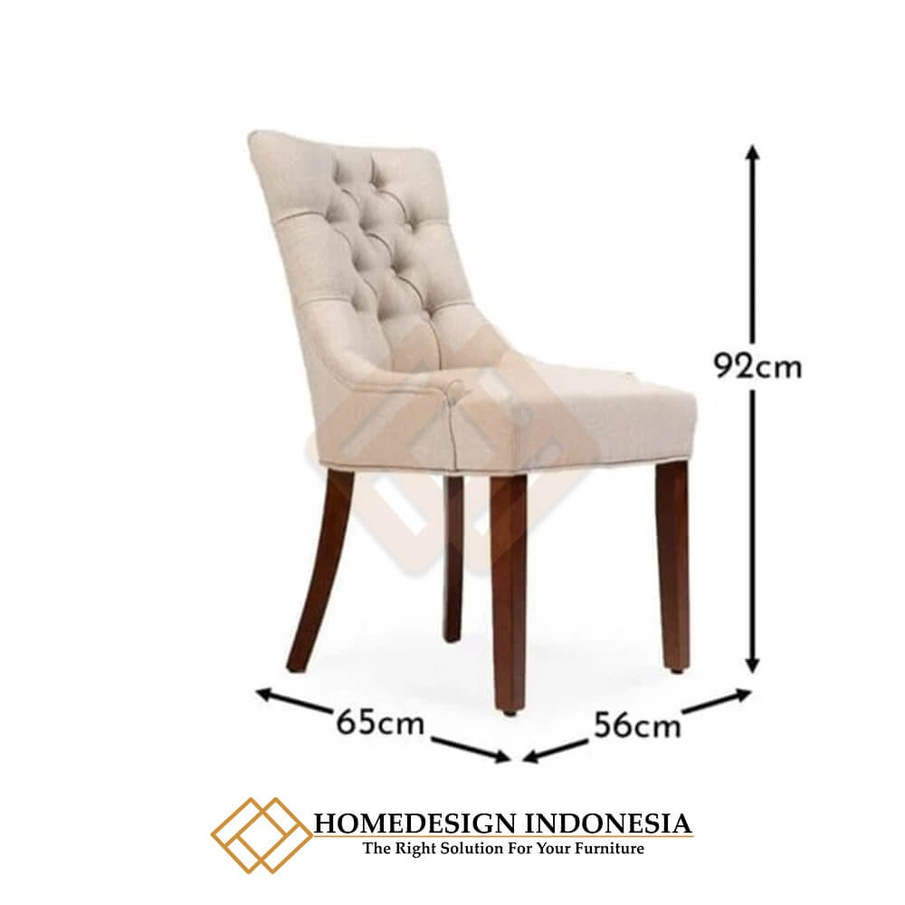 Kursi Makan Jati Minimalis Soft Royal Foam Premium HD-1995.2