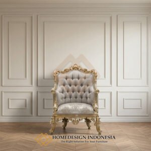 Kursi Sofa Mewah Gold Champagne Classic Carving Style HD-2040