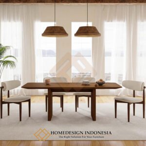 Meja Makan Jati Minimalis Modern Design Elegant HD-1989