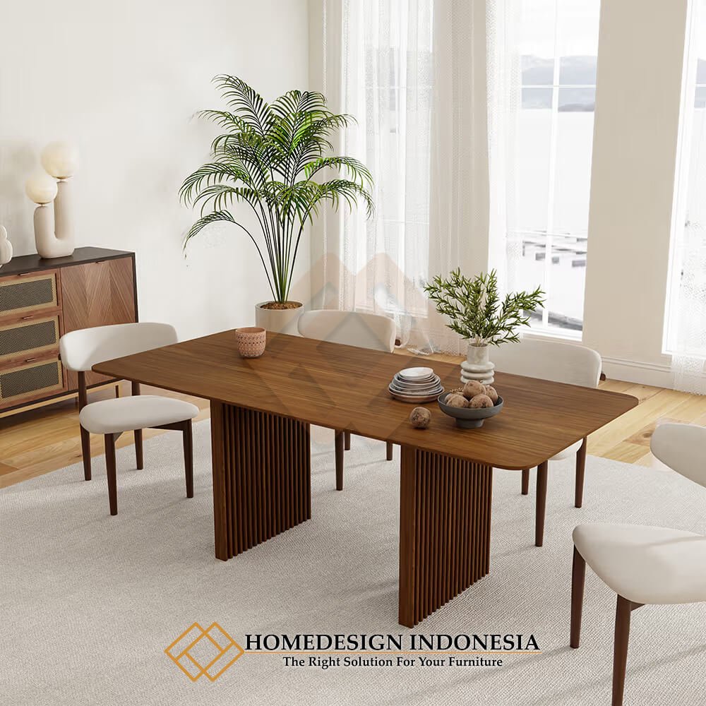 Meja Makan Jati Minimalis Modern Design Elegant HD-1989.2
