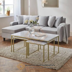 Meja Tamu Minimalis Stainless Steel Furniture Modern HD-1998