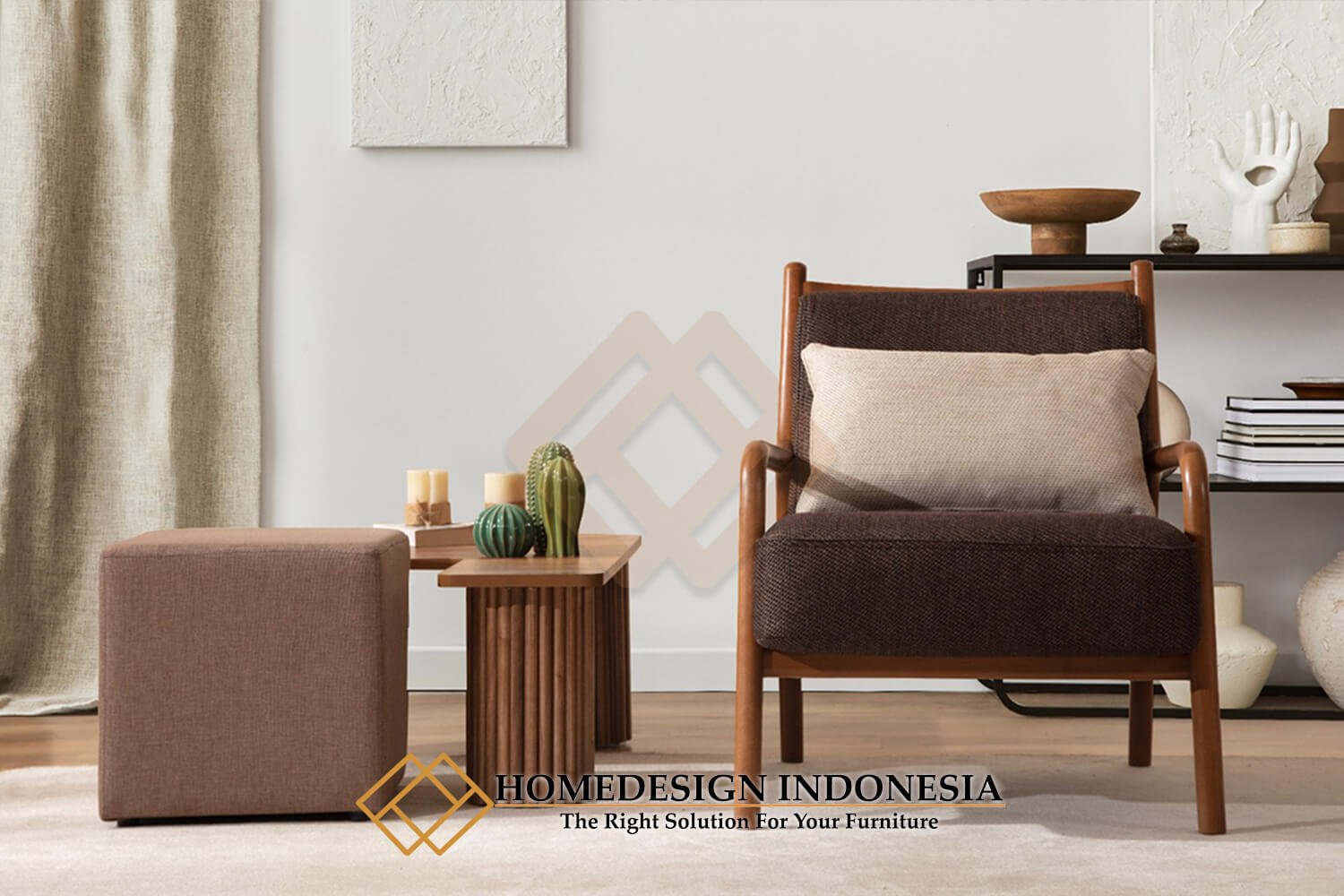 Set Sofa Minimalis Terbaru Kayu Jati Solid Premium HD-2003.2