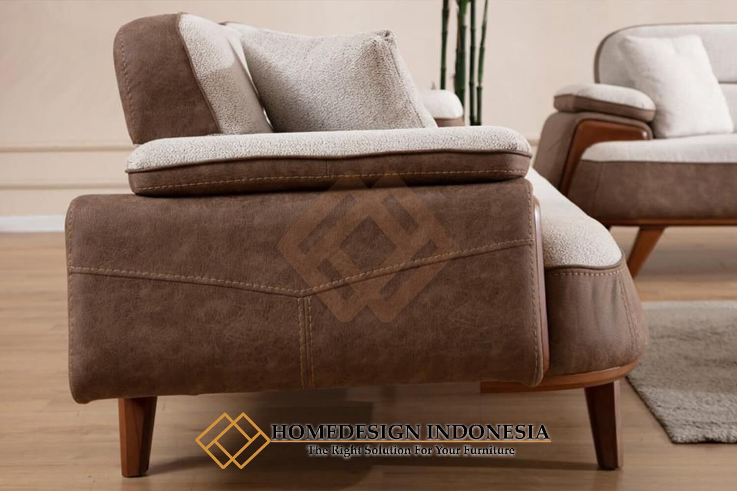 Sofa Minimalis Kayu Jati Modern Design Premium Wood HD-2001.2